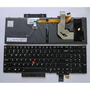 Laptop Replacement US Layout Keyboard for Lenovo ThinkPad T570 T580 P51s P52s 01HX287 208 01ER611 with Frame,TrackPoint,Backlit Black Laptop Replacement US Layout Keyboard for Lenovo ThinkPad T570 T580 P51s P52s 01HX287 208 01ER611 with Frame,TrackPoint,Backlit Black