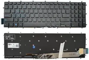 Laptop Replacement Keyboard for DELL G3 3579 3779 3590,G5 5500 5587 5590, G5 SE 5505,G7 7588 7590 7790 0M6JTP US Layout Backlight Blue Laptop Replacement Keyboard for DELL G3 3579 3779 3590,G5 5500 5587 5590, G5 SE 5505,G7 7588 7590 7790 0M6JTP US Layout Backlight Blue