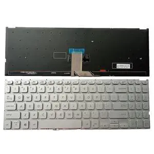 Laptop Replacement US Layout with Backlight Keyboard for Asus Vivobook S533 S533E S533EA S533F S533FA E510M X521 X521J X521F X521FA X521EA X521IA X521EQ S5600 S5600IA S5600EA S5600FA Silver Laptop Replacement US Layout with Backlight Keyboard for Asus Vivobook S533 S533E S533EA S533F S533FA E510M X521 X521J X521F X521FA X521EA X521IA X521EQ S5600 S5600IA S5600EA S5600FA Silver