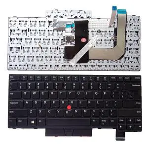 Laptop Replacement US Layout Keyboard for Lenovo T470 T480 X527 X598 01HX447 01HX487 01AX516 with Frame,TrackPoint,No Backlit Black Laptop Replacement US Layout Keyboard for Lenovo T470 T480 X527 X598 01HX447 01HX487 01AX516 with Frame,TrackPoint,No Backlit Black