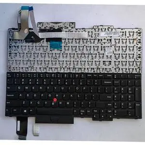 Laptop Replacement US Layout Keyboard for Lenovo ThinkPad E580 E585 E590 E595 L580 P52 P53 T590 with Frame,TrackPoint,No Backlit Black Laptop Replacement US Layout Keyboard for Lenovo ThinkPad E580 E585 E590 E595 L580 P52 P53 T590 with Frame,TrackPoint,No Backlit Black