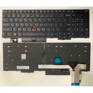 Laptop Replacement US Layout Keyboard for Lenovo Thinkpad E580 E585 E590 L580 L590 T590 P52 P73 T15 P15S with Frame,TrackPoint,Backlit Black Laptop Replacement US Layout Keyboard for Lenovo Thinkpad E580 E585 E590 L580 L590 T590 P52 P73 T15 P15S with Frame,TrackPoint,Backlit Black