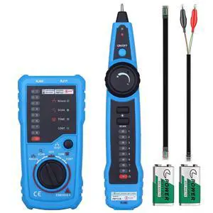 Network Cable Tester, Multifunction Digital Signal Cable Toner, Cat5 Cat6 Ethernet LAN Network Wire Tracer with Probe Tone, RJ11 RJ45 Telephone Line Tester for Line Continuity Metal Wire Detector Network Cable Tester, Multifunction Digital Signal Cable Toner, Cat5 Cat6 Ethernet LAN Network Wire Tracer with Probe Tone, RJ11 RJ45 Telephone Line Tester for Line Continuity Metal Wire Detector