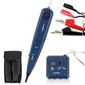 Pro3000 Tone Generator and Probe Kit, Wire Tracer Cable Toner, Handheld Telephone Line Finder Network Cable Tester with SmartTone Technology Electrical Tool Kit Pro3000 Tone Generator and Probe Kit, Wire Tracer Cable Toner, Handheld Telephone Line Finder Network Cable Tester with SmartTone Technology Electrical Tool Kit