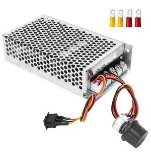 10V-50V DC Motor Speed Controller, 3500W PWM Controller, 60A 0-100% Adjustable Brushed Motor Controller, Trolling Motor Speed Controller, w/ Fuse, CW/CCW Switch & Potentiometer Knob, Forward & Reverse 10V-50V DC Motor Speed Controller, 3500W PWM Controller, 60A 0-100% Adjustable Brushed Motor Controller, Trolling Motor Speed Controller, w/ Fuse, CW/CCW Switch & Potentiometer Knob, Forward & Reverse