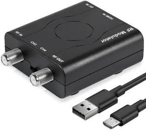 HDMI to RF Modulator, HDM61 VHF HDMI to RF Converter Adapter for TV NTSC Format Output, 1080P PLL Control for Home TV Game Console HDMI to RF Modulator, HDM61 VHF HDMI to RF Converter Adapter for TV NTSC Format Output, 1080P PLL Control for Home TV Game Console
