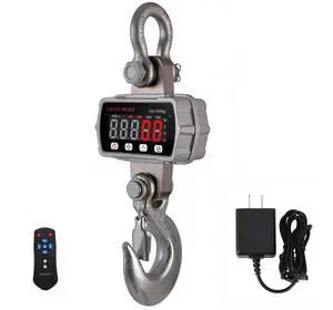 22000lb/10000kg Digital Crane Scale, Heavy Duty Industrial Hanging Scale, Battery Powered High Accuracy Electronic Scale, LCD Kilograms and Pounds Display 22000lb/10000kg Digital Crane Scale, Heavy Duty Industrial Hanging Scale, Battery Powered High Accuracy Electronic Scale, LCD Kilograms and Pounds Display