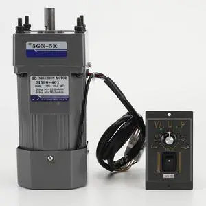 110V AC Motor + Speed Controller + Gear Box, 90W Single Phase Electric Motor with Gearbox, 0-270RPM Variable Speed Motor, Reversible Gear Motor with Control Box, 1:5 Geared Motor 110V AC Motor + Speed Controller + Gear Box, 90W Single Phase Electric Motor with Gearbox, 0-270RPM Variable Speed Motor, Reversible Gear Motor with Control Box, 1:5 Geared Motor
