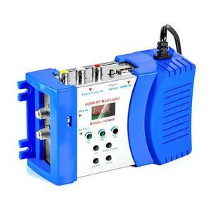 HDMI to RF Modulator, VHF UHF AV to RF Coaxial Converter, CVBS RCA HDMI to RF Modulator Adapter, for TV PAL NTSC Format, for Home TV Switch Audio Video, Female F Type Connectors HDMI to RF Modulator, VHF UHF AV to RF Coaxial Converter, CVBS RCA HDMI to RF Modulator Adapter, for TV PAL NTSC Format, for Home TV Switch Audio Video, Female F Type Connectors