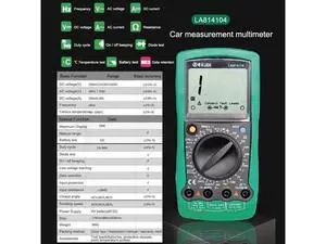 First picture~ Digital Multimeter AC/DC Ammeter Voltmeter Ohm portable Meter voltage meter Clamp Multimeter probe professional Tools(Blue LA814104 ) First picture~ Digital Multimeter AC/DC Ammeter Voltmeter Ohm portable Meter voltage meter Clamp Multimeter probe professional Tools(Blue LA814104 )