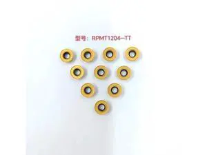 10PCS milling inserts carbide Tungsten insert for CNC milling cutters Machine (RPMT1204-TT 10PCS milling inserts carbide Tungsten insert for CNC milling cutters Machine (RPMT1204-TT
