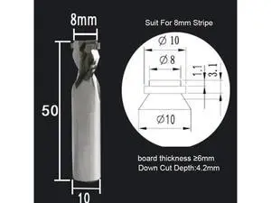 Neon LED Lights Slotting Milling Cutter 1PCS 8x10D Down4.2MM Tungsten Carbide Acrylic Advertising Words Light Strip Molding End Mill Neon LED Lights Slotting Milling Cutter 1PCS 8x10D Down4.2MM Tungsten Carbide Acrylic Advertising Words Light Strip Molding End Mill