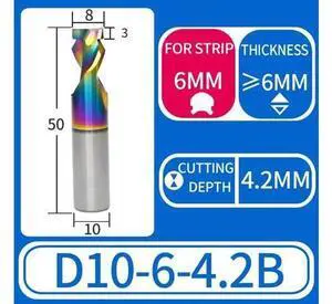 Neon LED Lights Slotting Milling Cutter 1PCS 6x10D Down4.2 B DLC Tungsten Carbide Acrylic Advertising Words Light Strip Molding End Mill Neon LED Lights Slotting Milling Cutter 1PCS 6x10D Down4.2 B DLC Tungsten Carbide Acrylic Advertising Words Light Strip Molding End Mill