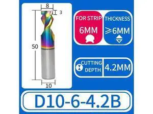 1PCS 6x10D Down4.2 B DLC Neon LED Lights Slotting Milling Cutter Tungsten Carbide Acrylic Advertising Words Light Strip Molding End Mill 1PCS 6x10D Down4.2 B DLC Neon LED Lights Slotting Milling Cutter Tungsten Carbide Acrylic Advertising Words Light Strip Molding End Mill