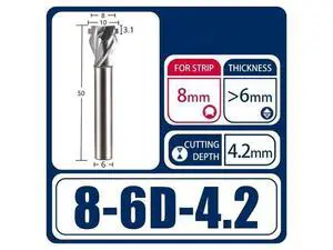Neon LED Lights Slotting Milling Cutter 1PCS 8x6D Down4.2 Tungsten Carbide Acrylic Advertising Words Light Strip Molding End Mill Neon LED Lights Slotting Milling Cutter 1PCS 8x6D Down4.2 Tungsten Carbide Acrylic Advertising Words Light Strip Molding End Mill