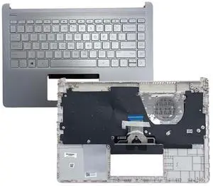 L88200-001 Replacement for Hp 14T-DQ200 14-DQ 14-FQ 14s-dq 14s-dr 14s-fq Laptop Upper case Palmrest Assembly Part with Non-Backlit US Keyboard Sliver L88200-001 Replacement for Hp 14T-DQ200 14-DQ 14-FQ 14s-dq 14s-dr 14s-fq Laptop Upper case Palmrest Assembly Part with Non-Backlit US Keyboard Sliver