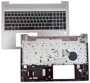 L45091-001 Replacement for HP Probook 450 455R G6 450 455 G7 Laptop Upper case Palmrest Assembly Part with Non-Backlit US Keyboard Silver L45091-001 Replacement for HP Probook 450 455R G6 450 455 G7 Laptop Upper case Palmrest Assembly Part with Non-Backlit US Keyboard Silver