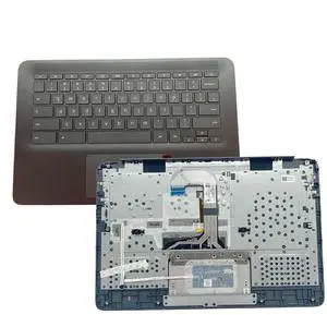 L90460-001 Replacement for HP Chromebook 14 G6 CB14 G6 Laptop Upper Top Cover Case Palmrest Backlit US Keyboard Touchpad Assembly Part Black L90460-001 Replacement for HP Chromebook 14 G6 CB14 G6 Laptop Upper Top Cover Case Palmrest Backlit US Keyboard Touchpad Assembly Part Black