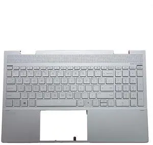 L93227-001 Replacement for HP Envy X360 15T-ED100 15-ed 15T-ED000 15M-ED0013DX Laptop Upper Top Cover Case Palmrest Backlit US Keyboard Assembly Part SliverDSC L93227-001 Replacement for HP Envy X360 15T-ED100 15-ed 15T-ED000 15M-ED0013DX Laptop Upper Top Cover Case Palmrest Backlit US Keyboard Assembly Part SliverDSC