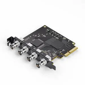 4-Channel Quad SDI PCIe Video Capture Card,Ultra-Low Latency for Multi-Channel Live Streaming, Video Conferencing, Teaching, and Broadcasting 4-Channel Quad SDI PCIe Video Capture Card,Ultra-Low Latency for Multi-Channel Live Streaming, Video Conferencing, Teaching, and Broadcasting