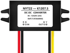 DC to DC Converter Buck Module 12V 16V (8V to 22V) Buck to 7.5V 2A 3A Max Power Converter IP67 Waterproof with Overcurrent Overheat Short-Circuit Undervoltage Protection DC to DC Converter Buck Module 12V 16V (8V to 22V) Buck to 7.5V 2A 3A Max Power Converter IP67 Waterproof with Overcurrent Overheat Short-Circuit Undervoltage Protection