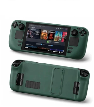Steam Deck Case,Steam Deck OLED Case,Kickstand Protective Case for Steam Deck/Steam Deck OLED, Steam Deck Accessories That are to Drops, Scratches, dust, and Fingerprints-(Green) Steam Deck Case,Steam Deck OLED Case,Kickstand Protective Case for Steam Deck/Steam Deck OLED, Steam Deck Accessories That are to Drops, Scratches, dust, and Fingerprints-(Green)