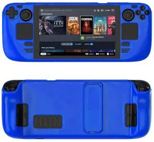 Steam Deck Case - OLED Case with Kickstand, Drop, Scratch & Dust - Blue Steam Deck Case - OLED Case with Kickstand, Drop, Scratch & Dust - Blue