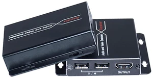 FHD Uncompressed 1080P@60 3D HDMI Extender, KVM Extender, 196FT/60M Over Cat6/6a/7, Point to Point Transmission, Support EDID POC, Keyboard Mouse Remote Control, Network Video Extender FHD Uncompressed 1080P@60 3D HDMI Extender, KVM Extender, 196FT/60M Over Cat6/6a/7, Point to Point Transmission, Support EDID POC, Keyboard Mouse Remote Control, Network Video Extender