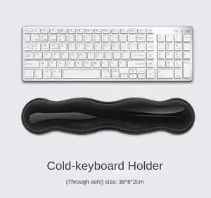 Mouse Pad with Wrist Guard & Keyboard Stand Anti-Slip Silicone Transparent Desktop Office Mat, Ergonomic Soft Rebound Wrist Support for Computer & Gaming Mouse Pad with Wrist Guard & Keyboard Stand Anti-Slip Silicone Transparent Desktop Office Mat, Ergonomic Soft Rebound Wrist Support for Computer & Gaming