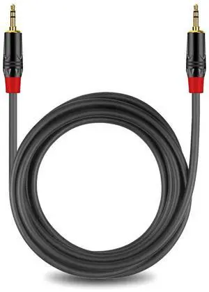 3.5mm TRS to TRS Audio Cable 1m, 99.99% OFC, Dual Shielding, Gold-Plated, for Smartphone, Laptop, Mixer, Amplifier & Guitar Amp 3.5mm TRS to TRS Audio Cable 1m, 99.99% OFC, Dual Shielding, Gold-Plated, for Smartphone, Laptop, Mixer, Amplifier & Guitar Amp