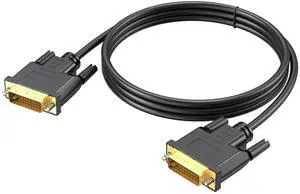 DVI-D Dual Link Cable 24+1, 1.5m (5ft), 2K@60Hz, Gold-Plated, for PC, Monitor, Projector & Graphics Card DVI-D Dual Link Cable 24+1, 1.5m (5ft), 2K@60Hz, Gold-Plated, for PC, Monitor, Projector & Graphics Card