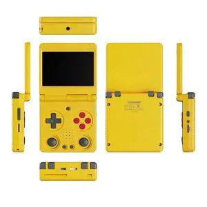 RG34XXSP Mini Retro Clamshell Handheld Game Console 5G WiFi, HDMI TV Output, 3300mAh Battery, Great Gift for Kids Yellow RG34XXSP Mini Retro Clamshell Handheld Game Console 5G WiFi, HDMI TV Output, 3300mAh Battery, Great Gift for Kids Yellow