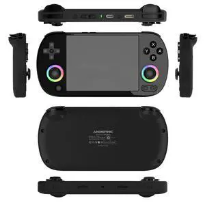 RG40XX H Handheld Game Console with RGB Lights HD TV Output, Linux Open System, 15000+ Classic Games Built-in Black RG40XX H Handheld Game Console with RGB Lights HD TV Output, Linux Open System, 15000+ Classic Games Built-in Black