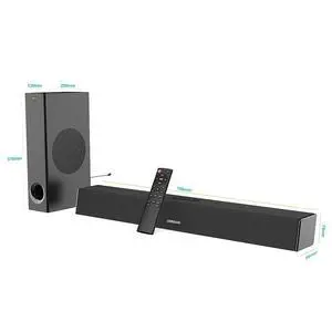 Bedside Soundbar & TV Speaker 120W High-Power Wireless Home Theater Audio, Bluetooth Sound Bar for Bedroom/Living Room, Cinematic Sound - black Bedside Soundbar & TV Speaker 120W High-Power Wireless Home Theater Audio, Bluetooth Sound Bar for Bedroom/Living Room, Cinematic Sound - black