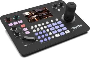PTZ Controller 7D Joystick, 5" LCD Quad-View, NDI Activation, 4K HDMI Output, Auto Camera Discovery, 255 Presets, for Broadcast/Studio PTZ Controller 7D Joystick, 5" LCD Quad-View, NDI Activation, 4K HDMI Output, Auto Camera Discovery, 255 Presets, for Broadcast/Studio