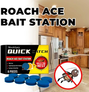Cockroach Bait Station 8 Traps + 8 Adhesive Strips, Indoor Roach Killer for Kitchen & Home, Long-Lasting Pest Control Cockroach Bait Station 8 Traps + 8 Adhesive Strips, Indoor Roach Killer for Kitchen & Home, Long-Lasting Pest Control