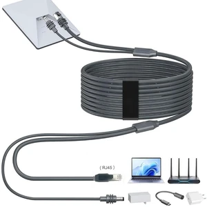 miniGen4 2-in-1 Ethernet & Power Extension Cable DC Power + RJ45 Gigabit Port, Waterproof Design for Gen4/Mini Dishes - 3m miniGen4 2-in-1 Ethernet & Power Extension Cable DC Power + RJ45 Gigabit Port, Waterproof Design for Gen4/Mini Dishes - 3m