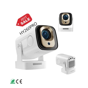 HY260Pro Projector H713 Chip, Android 11 Smart System, HD 4K, Auto-Focus Barrel Projector, Android Version, White HY260Pro Projector H713 Chip, Android 11 Smart System, HD 4K, Auto-Focus Barrel Projector, Android Version, White