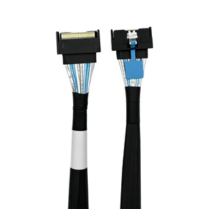 MCIO 5.0 Cable 50CM, MCIO 8i to MCIO 8i PCIe Gen5 Cable, 50cm Internal Server Cable for MCIO to PCIe Adapter Card, GPU / U.2 SSD Extension MCIO 5.0 Cable 50CM, MCIO 8i to MCIO 8i PCIe Gen5 Cable, 50cm Internal Server Cable for MCIO to PCIe Adapter Card, GPU / U.2 SSD Extension