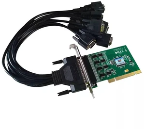 PCI multi-port card, 8-port expansion card, multiple COM ports, 9-pin RS232, electrostatic protection PCI multi-port card, 8-port expansion card, multiple COM ports, 9-pin RS232, electrostatic protection