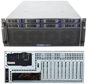 R4408 4U Server Chassis 11-Slot ATX PSU Mount, 8-Bay SATA Hot-Swap Backplane, Supports EATX, for AI Storage/GPU Computing/Rendering R4408 4U Server Chassis 11-Slot ATX PSU Mount, 8-Bay SATA Hot-Swap Backplane, Supports EATX, for AI Storage/GPU Computing/Rendering