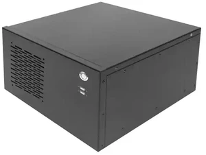 Wall-Mount Industrial Chassis (Chassis Only) Supports 24×24cm M-ATX, 4 Slots, Multi-COM Cutouts, Wall/Desktop, Black/Industrial Grey Wall-Mount Industrial Chassis (Chassis Only) Supports 24×24cm M-ATX, 4 Slots, Multi-COM Cutouts, Wall/Desktop, Black/Industrial Grey