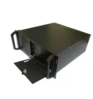4U Industrial Server Chassis (Chassis Only) 450mm Depth, for DVR/NVR Surveillance, Supports ATX Motherboard, ATX PSU, Multi-Bay, 19" Rackmount Black 4U Industrial Server Chassis (Chassis Only) 450mm Depth, for DVR/NVR Surveillance, Supports ATX Motherboard, ATX PSU, Multi-Bay, 19" Rackmount Black