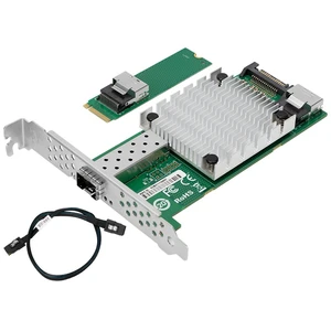 M.2 to 10G SFP+ Server Fiber NIC Intel 82599 Chipset, PCIe x4, Single Port, Supports PXE/UEFI, for Compact Server/Industrial PC M.2 to 10G SFP+ Server Fiber NIC Intel 82599 Chipset, PCIe x4, Single Port, Supports PXE/UEFI, for Compact Server/Industrial PC