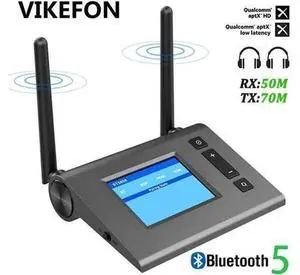 JAENFONG70M Bluetooth 5.0 Audio Receiver Transmitter For TV PC Car Aptx HD Low Latency Spdif Optical 3.5mm AUX Jack RCA Wireless Adapter JAENFONG70M Bluetooth 5.0 Audio Receiver Transmitter For TV PC Car Aptx HD Low Latency Spdif Optical 3.5mm AUX Jack RCA Wireless Adapter