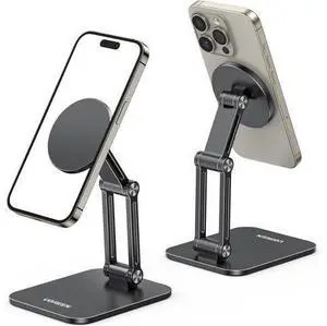 UGREEN Magnetic Phone Stand Compatible with MagSafe Holder for Desk Ergonomic Design Adjustable, Aluminum Cell Phone Stand Compatible for iPhone 17 Air 16 15 14 13 12 Pro Max and MagSafe Case, Black UGREEN Magnetic Phone Stand Compatible with MagSafe Holder for Desk Ergonomic Design Adjustable, Aluminum Cell Phone Stand Compatible for iPhone 17 Air 16 15 14 13 12 Pro Max and MagSafe Case, Black