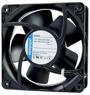 for ebmpapst 4606N All Metal High Temperature Resistant Axial Cooling Fan 2-Pin 120x120x38mm 115V-AC 50-60Hz 0.235A 120mm. for ebmpapst 4606N All Metal High Temperature Resistant Axial Cooling Fan 2-Pin 120x120x38mm 115V-AC 50-60Hz 0.235A 120mm.