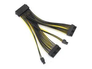 Vszerda 24P 20+4 Pin Dual PSU Power Supply Cable,18AWG ATX Motherboard Mainboard Adapter Connector Cable Mining Extension Cable - 20cm (10 Pcs) Vszerda 24P 20+4 Pin Dual PSU Power Supply Cable,18AWG ATX Motherboard Mainboard Adapter Connector Cable Mining Extension Cable - 20cm (10 Pcs)