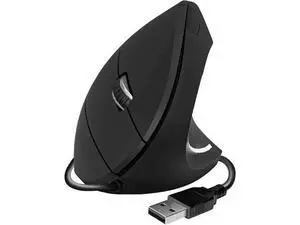 Glide Vertical Ergo Wired Mouse Black, Black/White Glide Vertical Ergo Wired Mouse Black, Black/White