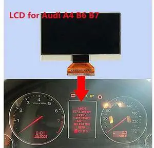FOR LCD Display for A4 B6 B7 Instrument Cluster Speedometer Screen with Short Ribbon Connector with Short Ribbon Connector FOR LCD Display for A4 B6 B7 Instrument Cluster Speedometer Screen with Short Ribbon Connector with Short Ribbon Connector